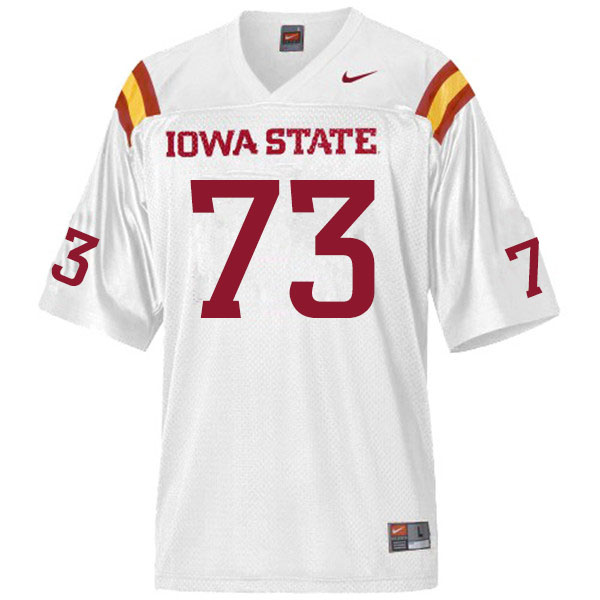 Iowa State Cyclones Men's #73 Brady Petersen Nike NCAA Authentic White College Stitched Football Jersey KL42S53HI